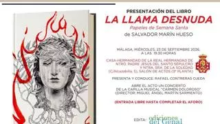 Salvador Marín Hueso presenta en Málaga ‘La llama desnuda’, sus ‘Papeles de Semana Santa’