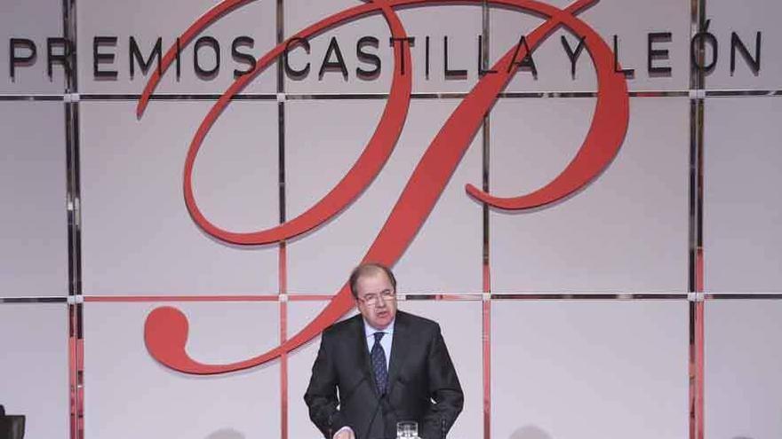 Herrera, durante su discurso en los Premios Castilla y León 2015.