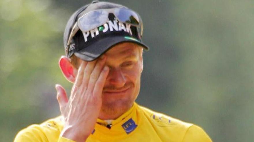 Floyd Landis en 2006 tras ganar el Tour de Francia