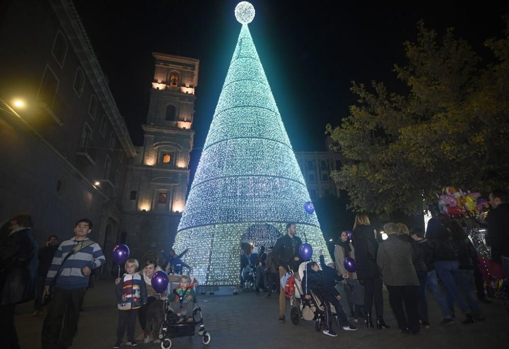 Encendido de luces de Navidad en Murcia