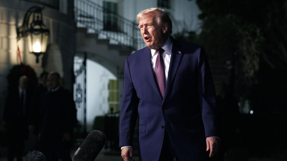 El presidente de EEUU, Donald Trump, el 19 de diciembre de 2025