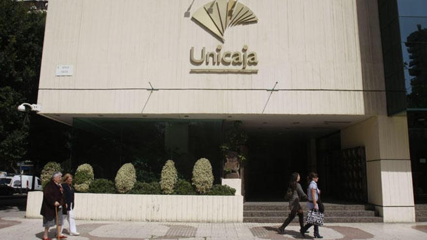 La sede central de Unicaja en Málaga capital.