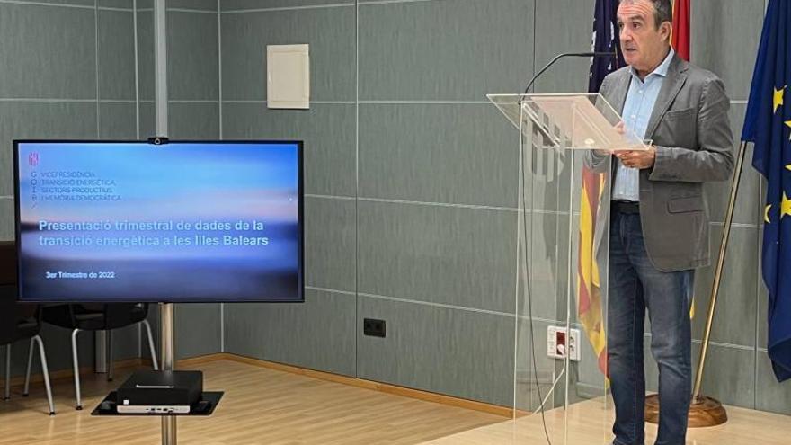 El vicepresidente, Juan Pedro Yllanes, ayer, en rueda de prensa. | CAIB