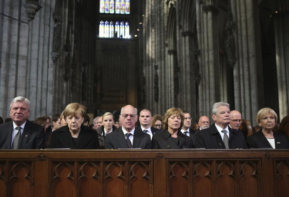 Funeral d’Estat a Colònia per les víctimes de l’avió de Germanwings.