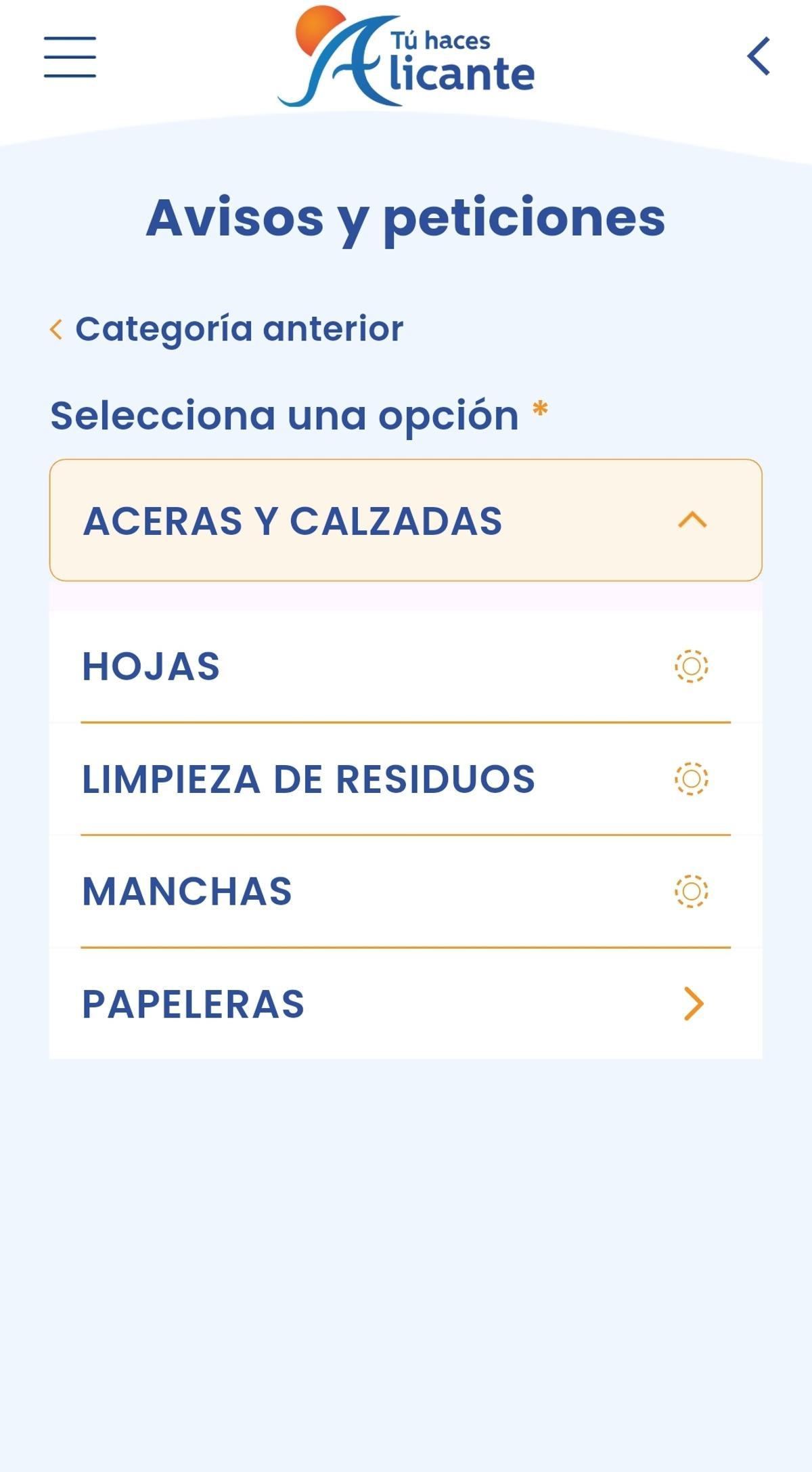 Así funciona el nuevo canal de incidencias de limpieza en la app "Tú Haces Alicante"