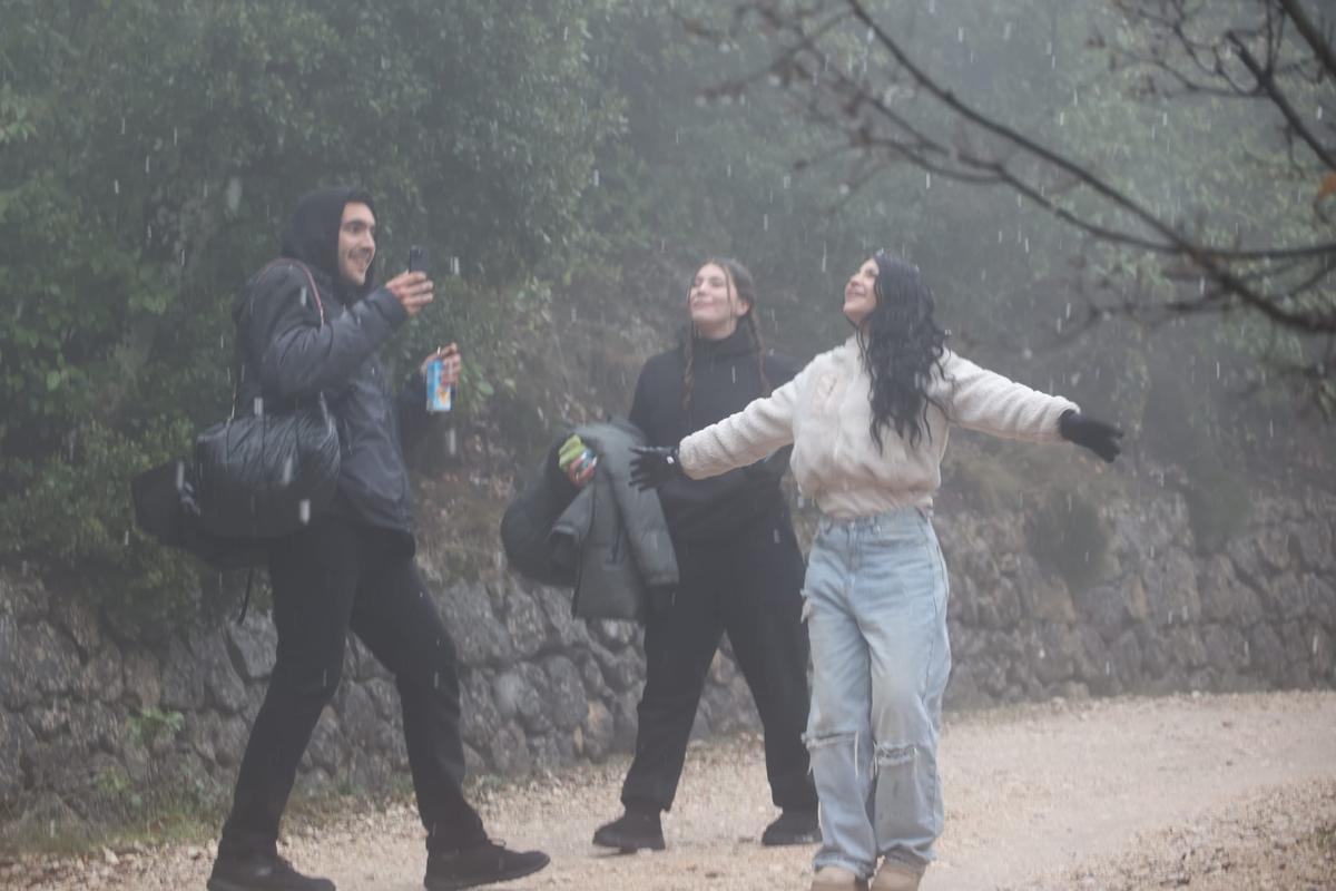 Aguanieve en la Font Roja