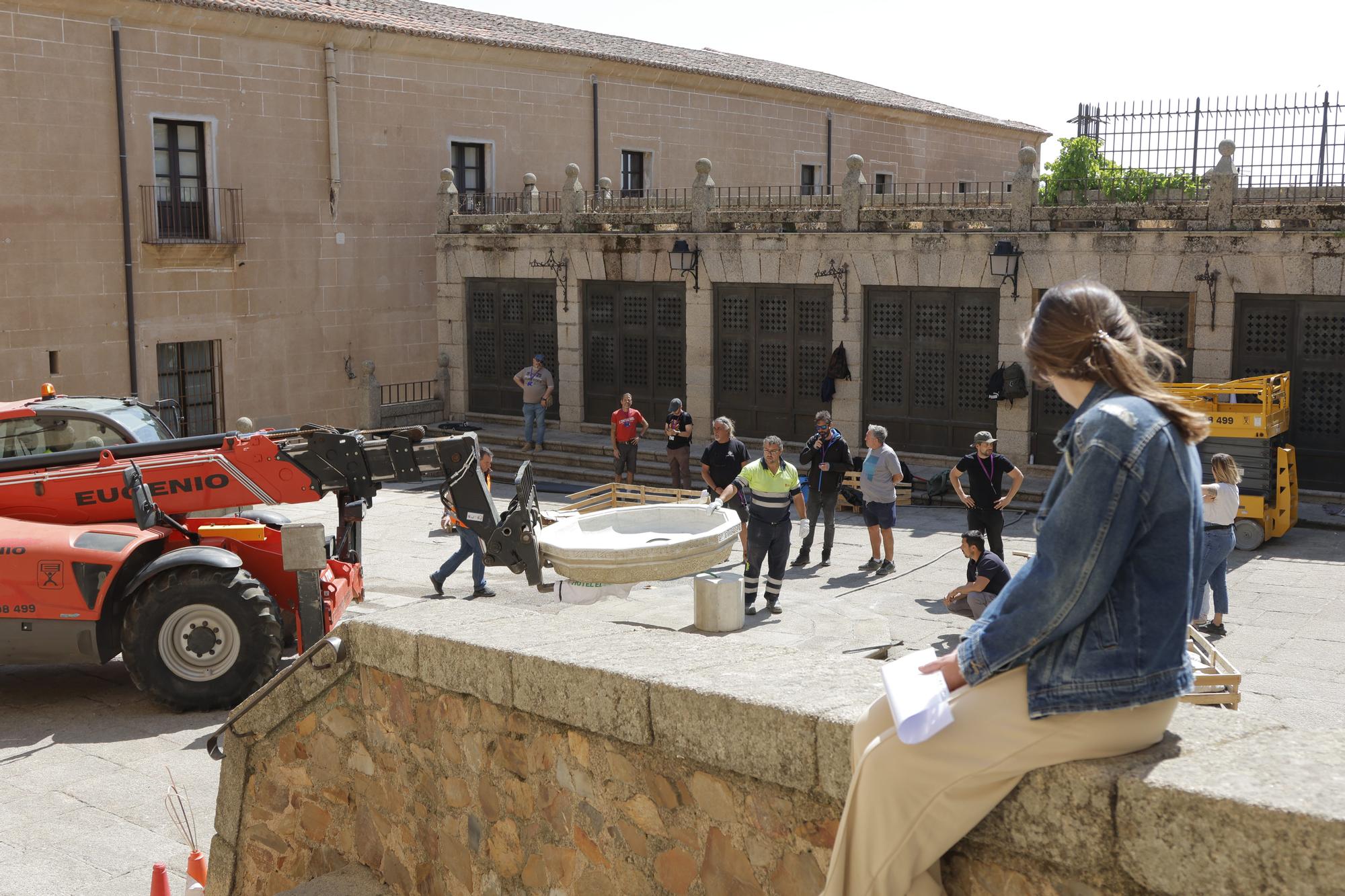 La Fuente de los Leones vuelve a Cáceres