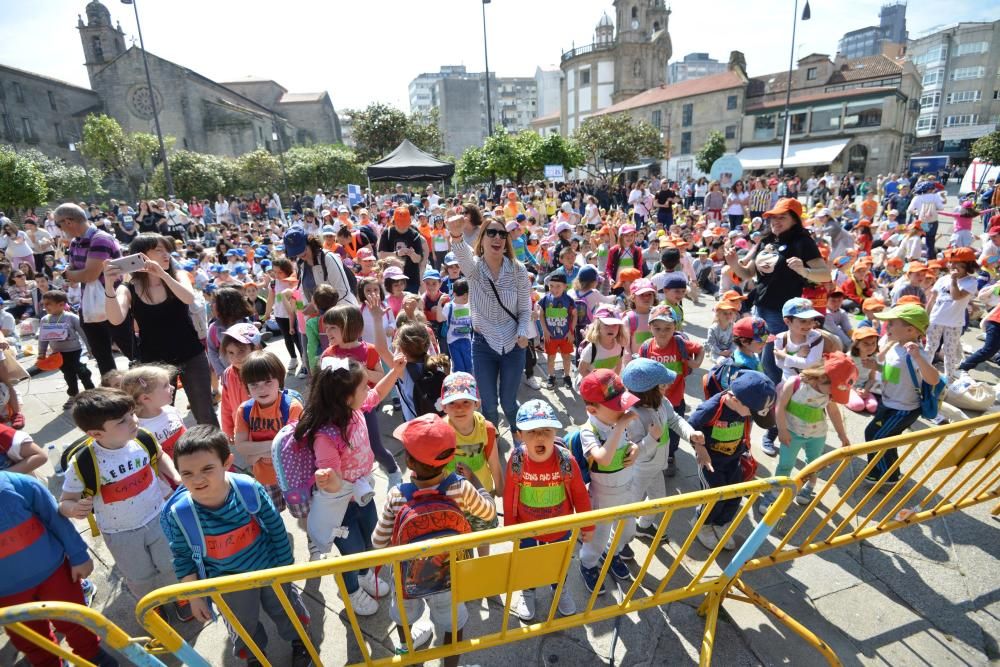 Os máis cativos encheron as rúas de Pontevedra // Gustavo Santos
