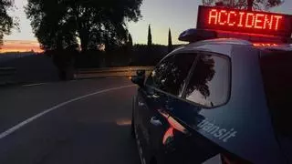 Xoc entre dos cotxes amb un evacuat a la C-25, a Sant Fruitós de Bages