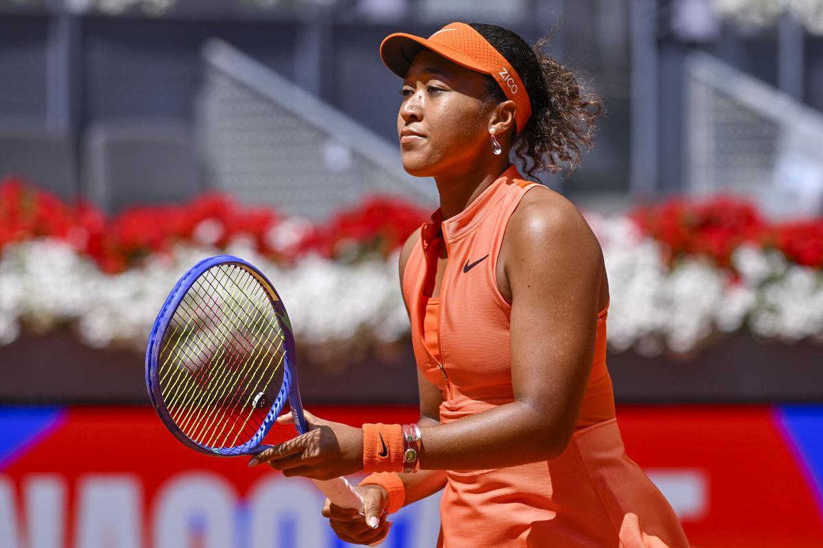 Naomi Osaka durante el partido contra Sabalenka en el Mutua Madrid Open 2026.