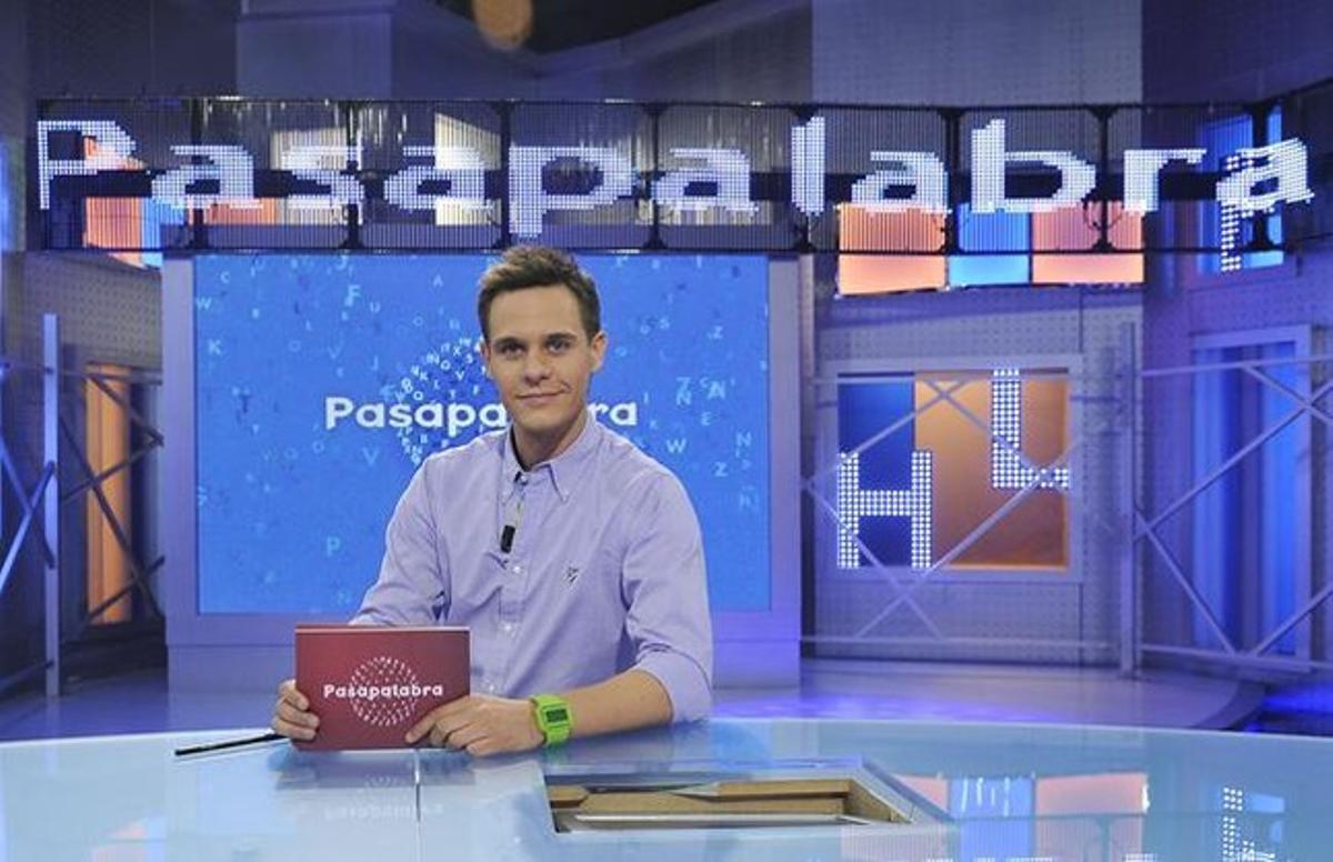 Christian Gálvez, al plató de ’Pasapalabra’.