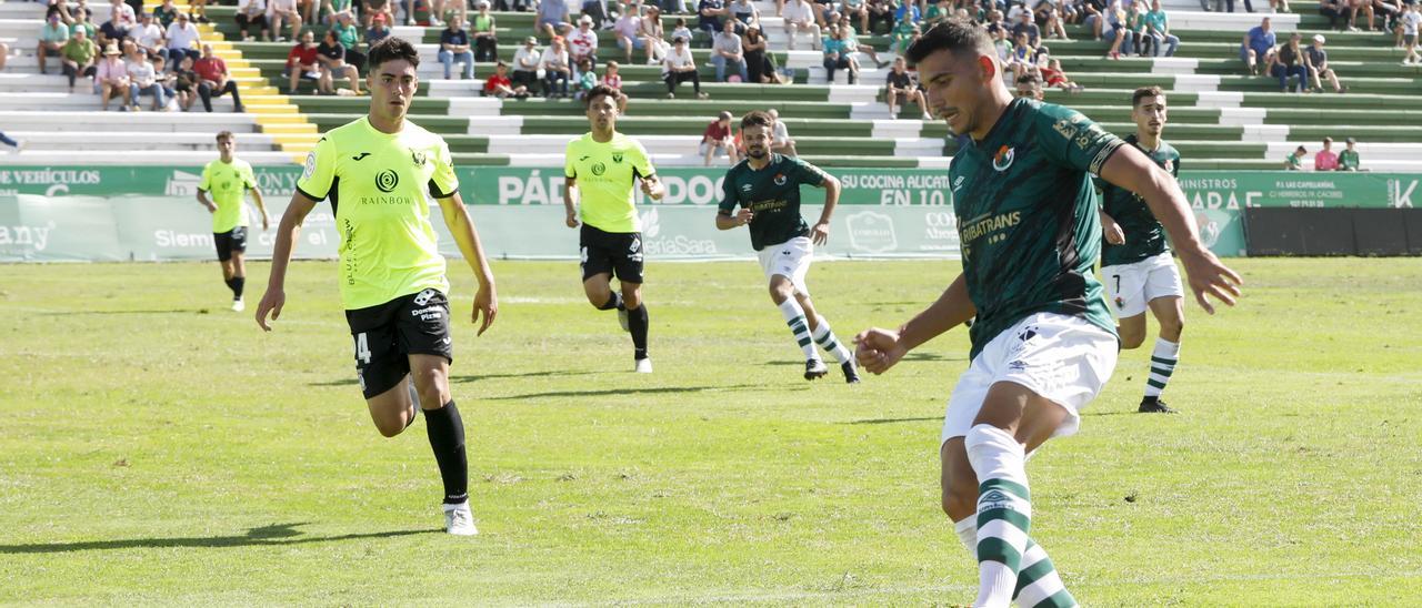 David Grande, en la imagen ante el Leganés, tuvo una gran oportunidad para hacer gol.