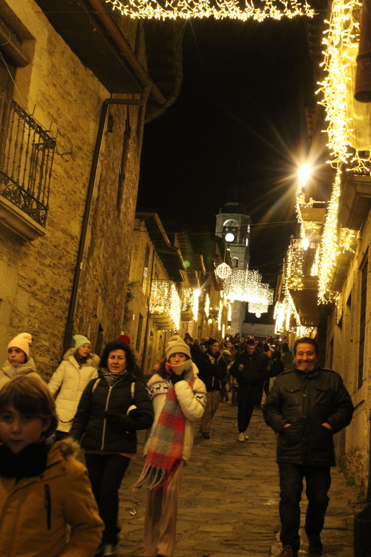 Encendido de las luces navideñas en Puebla de Sanabria