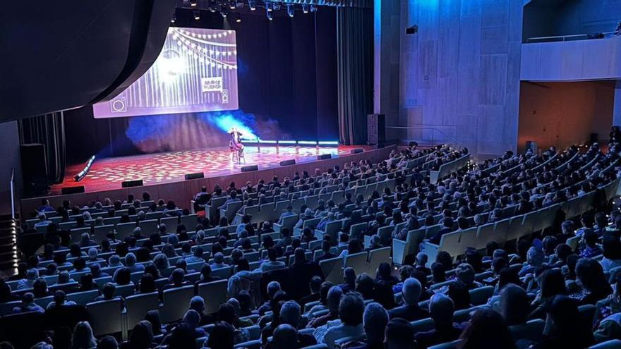 El show “Mentes peligrosas”
en su primer pase en Vigo.