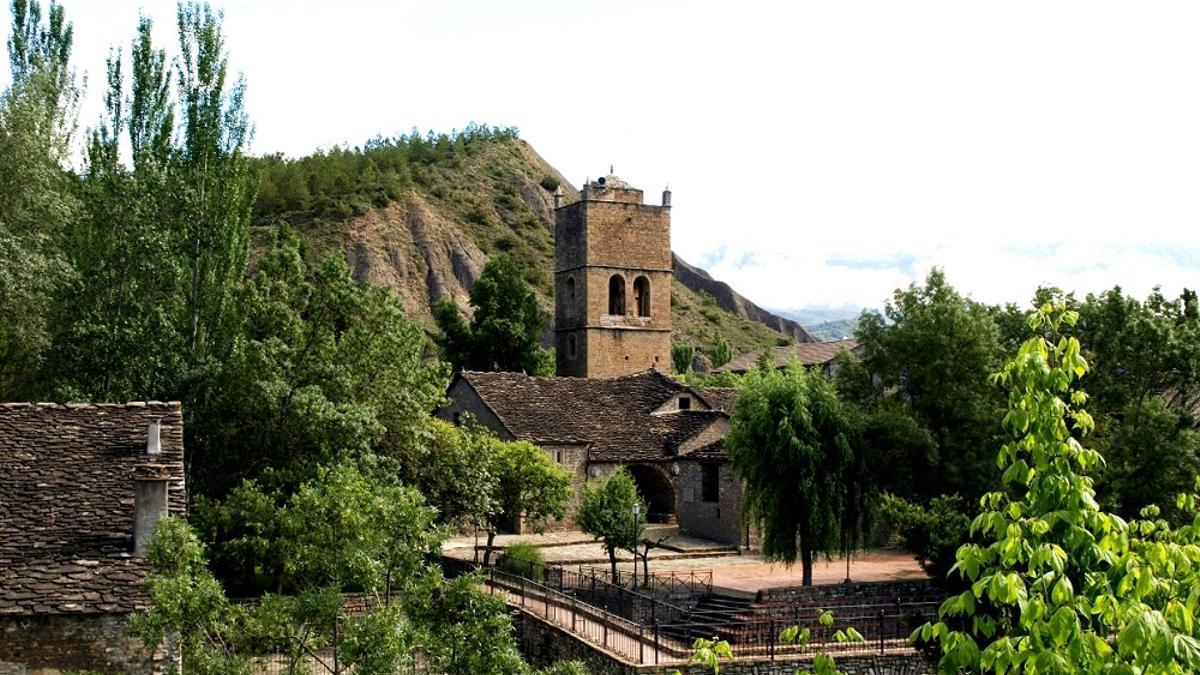 El pueblo de Caneto, en la comarca de Sobrarbe.