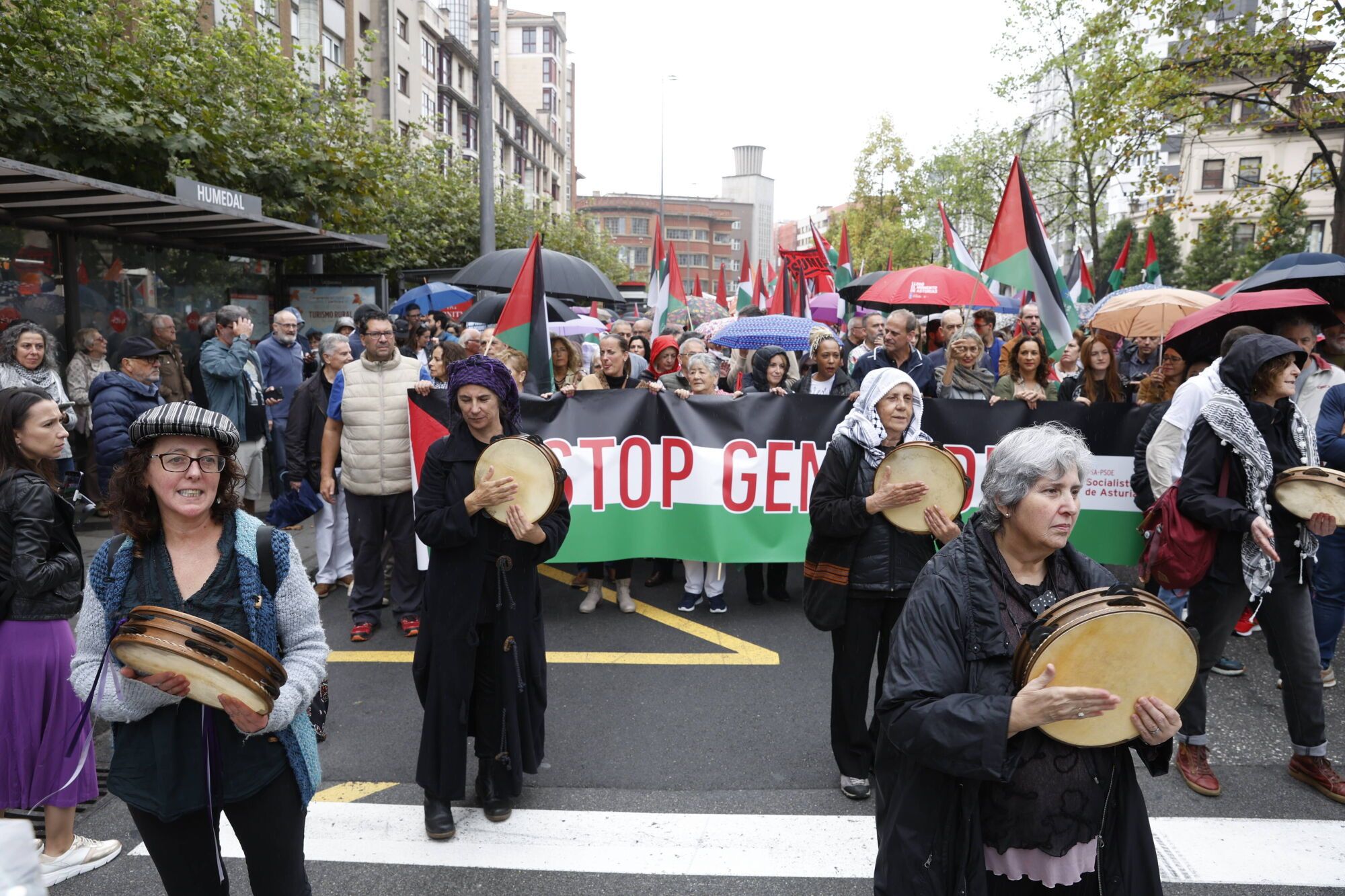Manifestación a favor de Palestina.