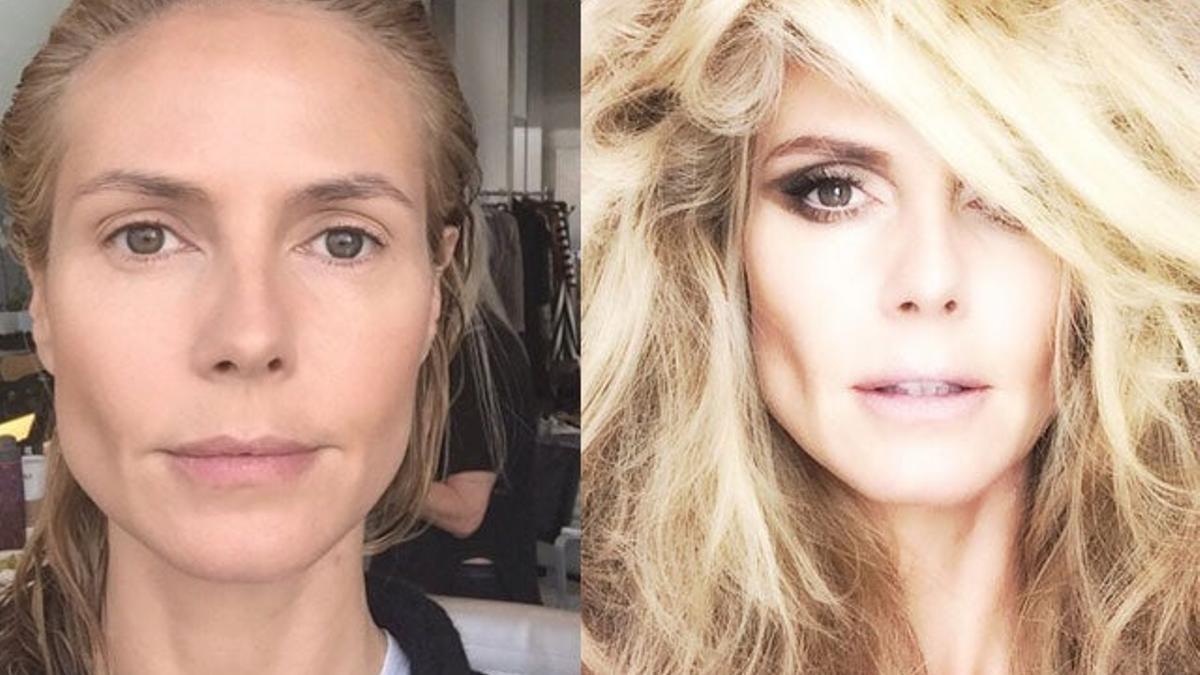 El antes y el después de Heidi Klum