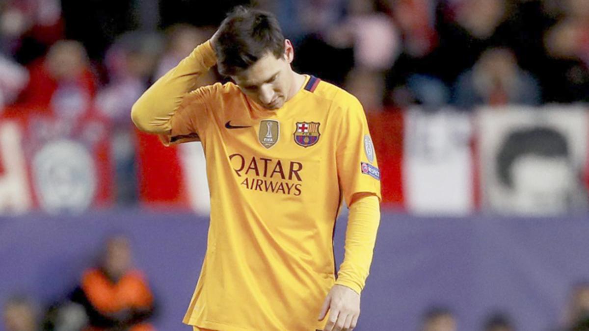 Messi no es una excepción y, como todo el equipo, pasa por un mal momento