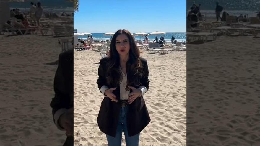 La concejala de Turismo de Alicante, Ana Poquet, destaca los servicios de las playas para Semana Santa