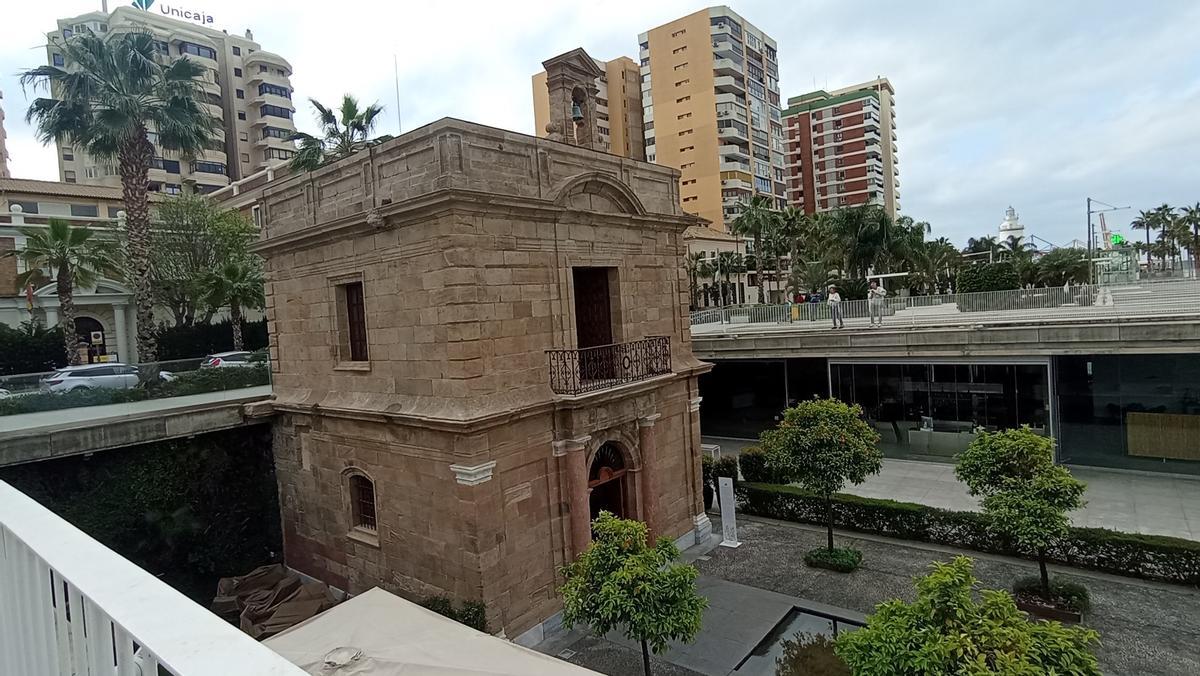 La antigua capilla del Puerto, integrada hoy en el Muelle Uno.