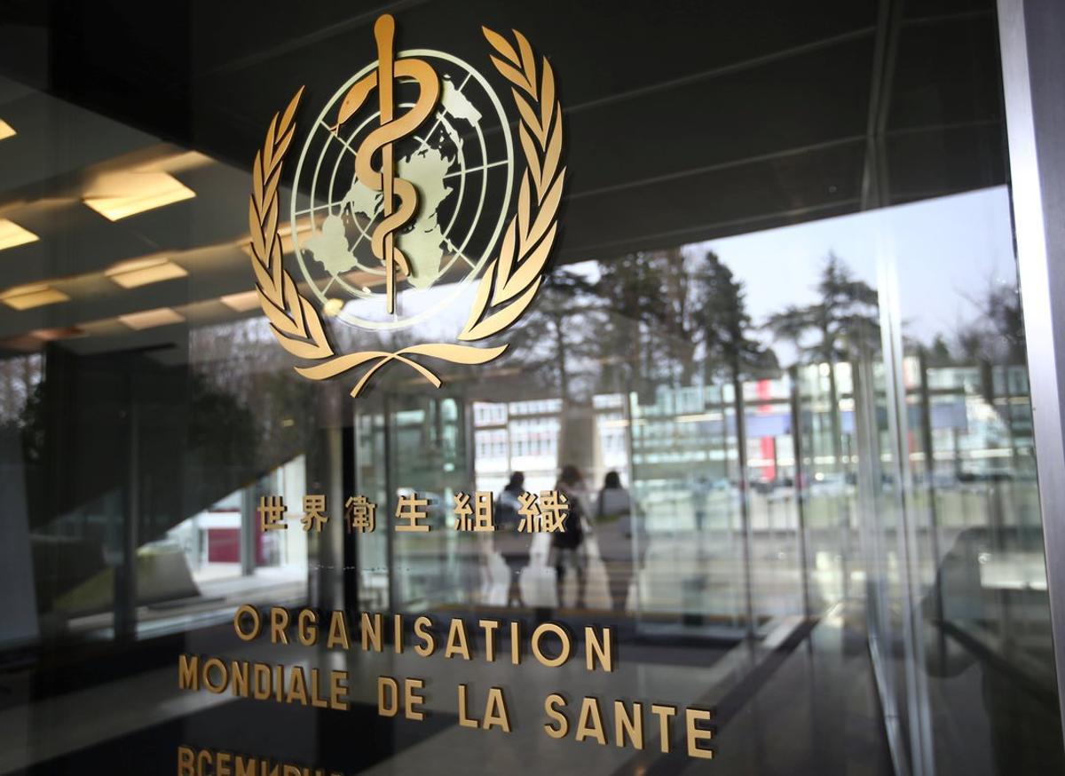 FILE PHOTO: A logo is pictured outside a building of the World Health Organization (WHO) during an executive board meeting on update on the coronavirus outbreak, in Geneva, Switzerland, February 6, 2020. REUTERS/Denis Balibouse/File Photo