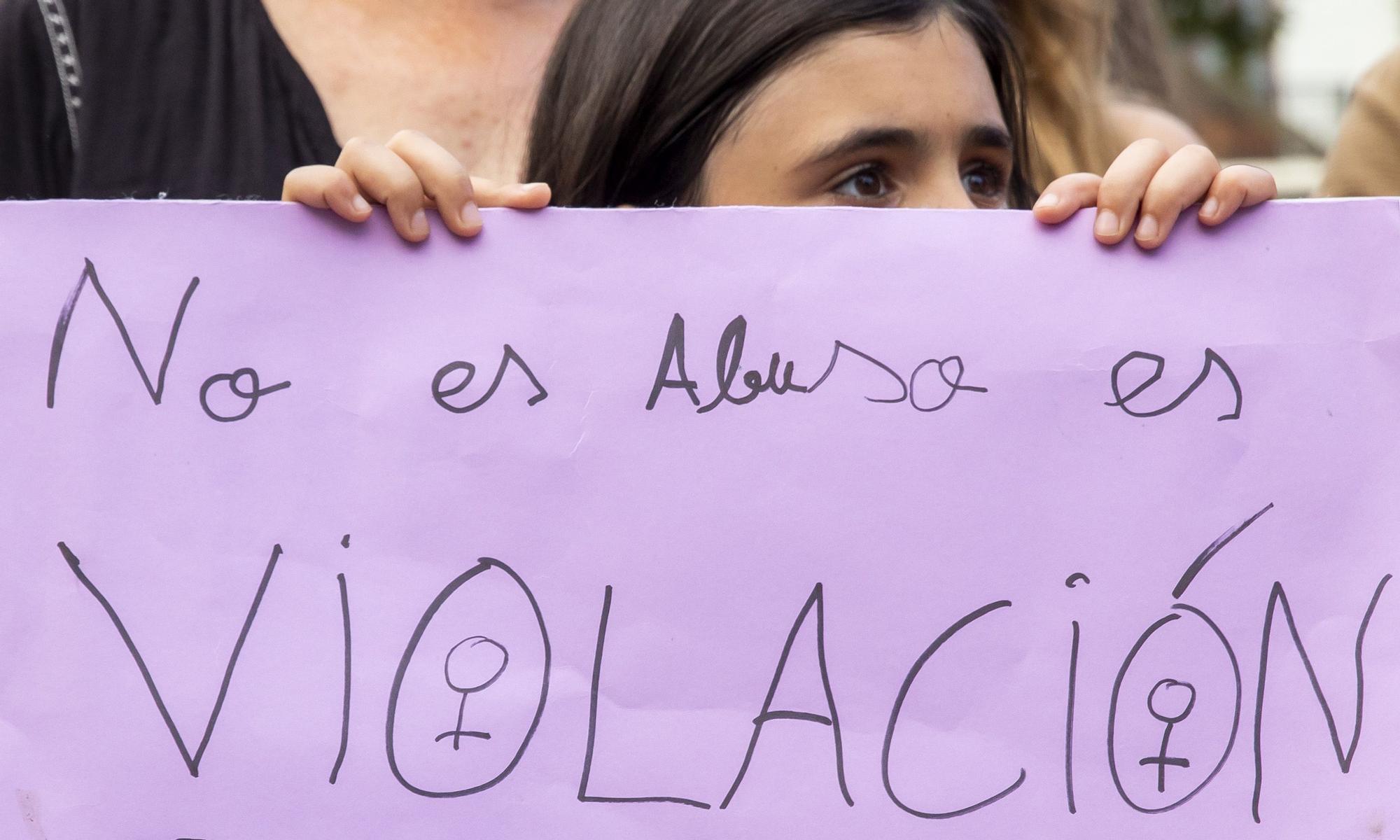 Imagen de una manifestación contra la violencia sexual