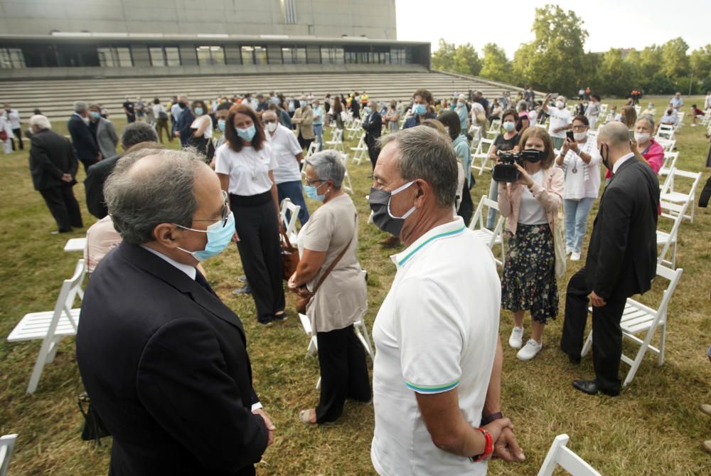 Acte d'homenatge a les víctimes de la covid-19 a Girona