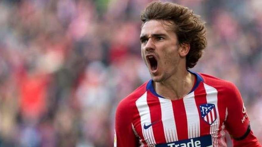 Antoine Griezmann amb la samarreta de l&#039;Atlético de Madrid