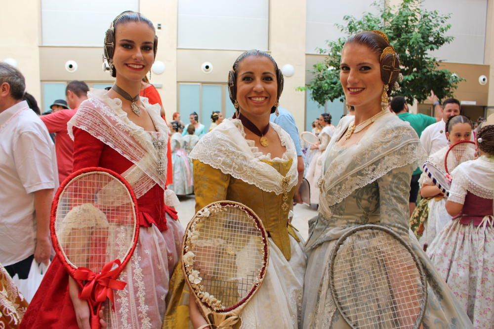 Las falleras de 2017, 2018 y 2019, en la Batalla de Flores