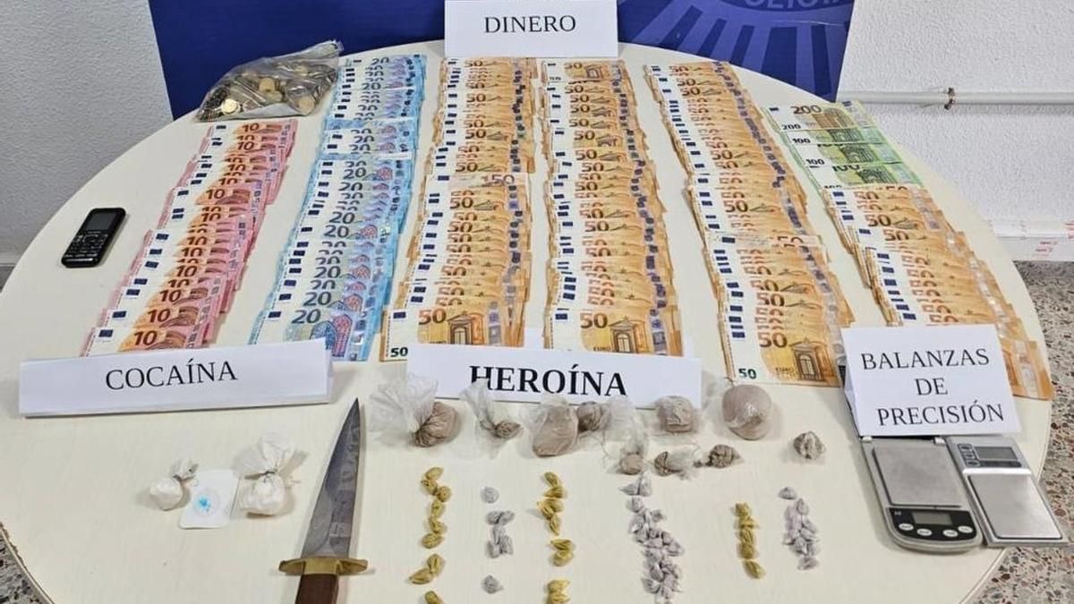 Material incautado en una operación antidrogas en Santa Cruz de Tenerife.