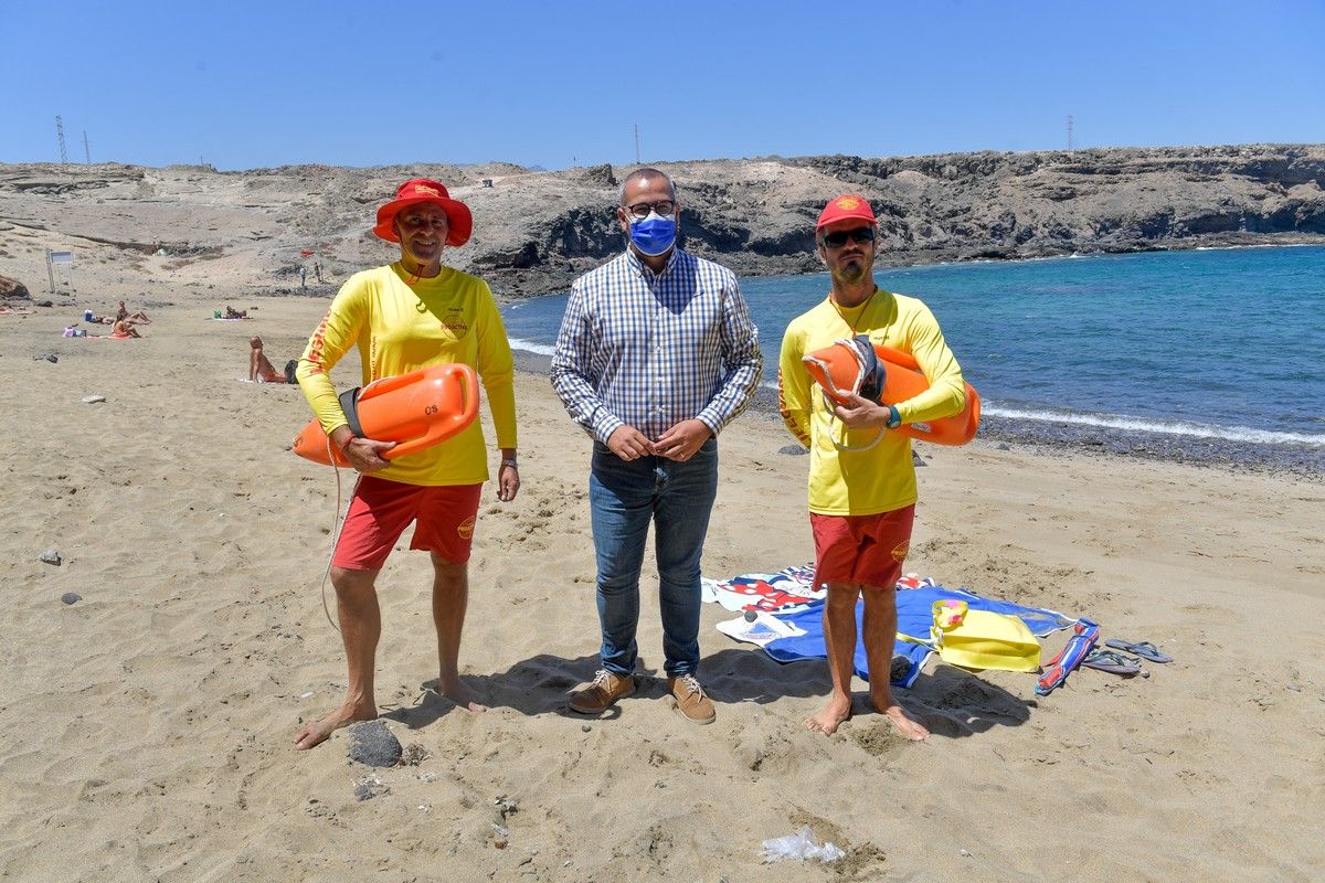 Playa de Aguadulce, en Tufia