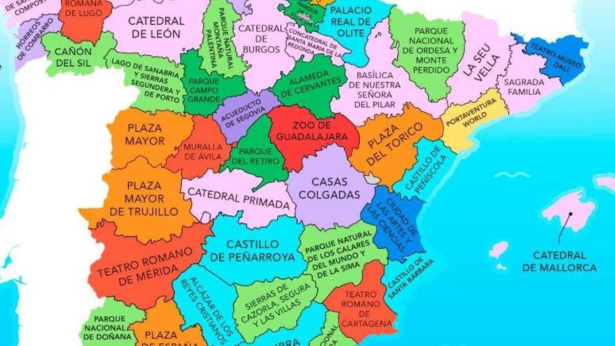 El mapa del turismo en España