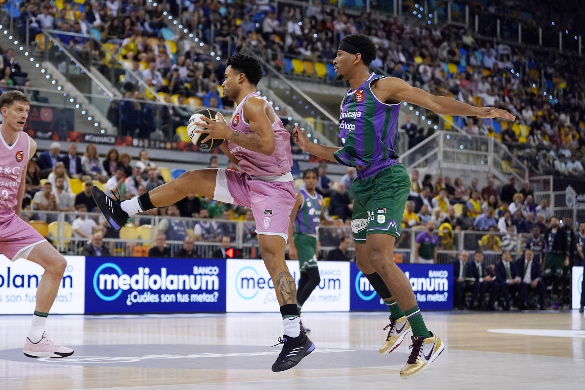 Partido de cuartos de final de la Copa entre Unicaja y Joventut