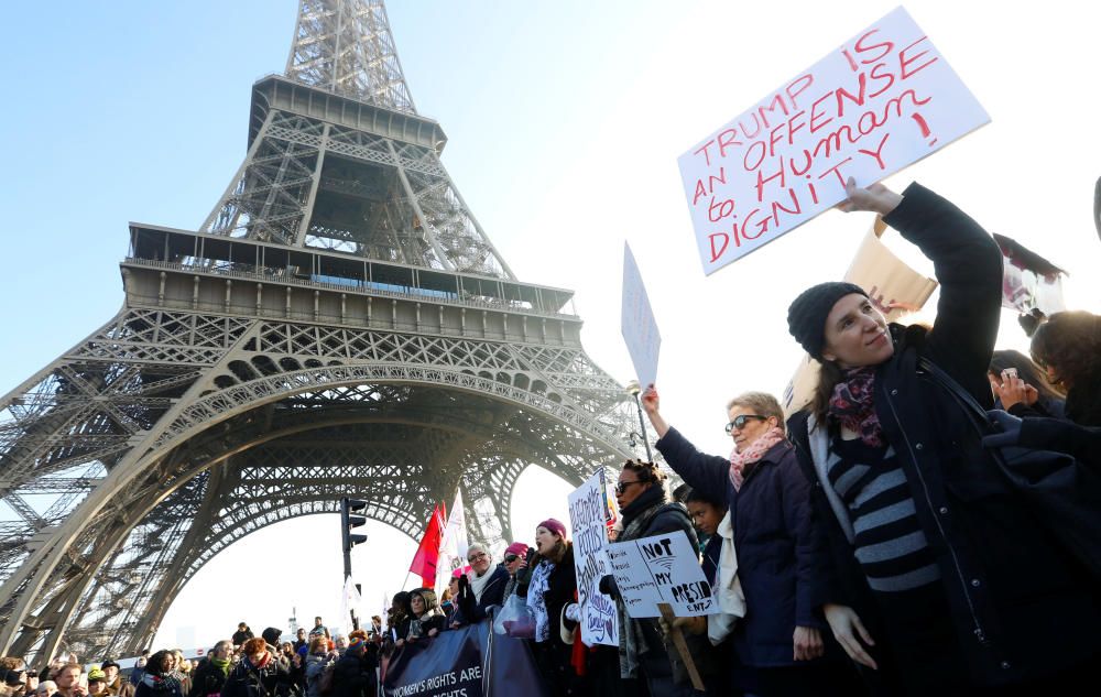 Protestas contra Donald Trump en París