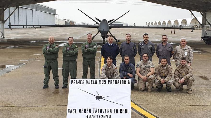 Los Predator B de Talavera realizan ya vuelos diarios de comprobación