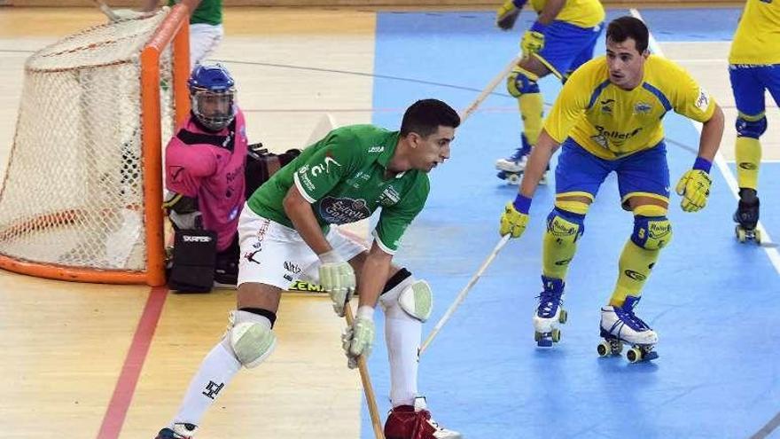 Carlo di Benedetto, en el partido contra el Asturhockey.