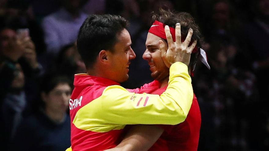 Una imagen de Roberto Bautista y Rafa Nadal.