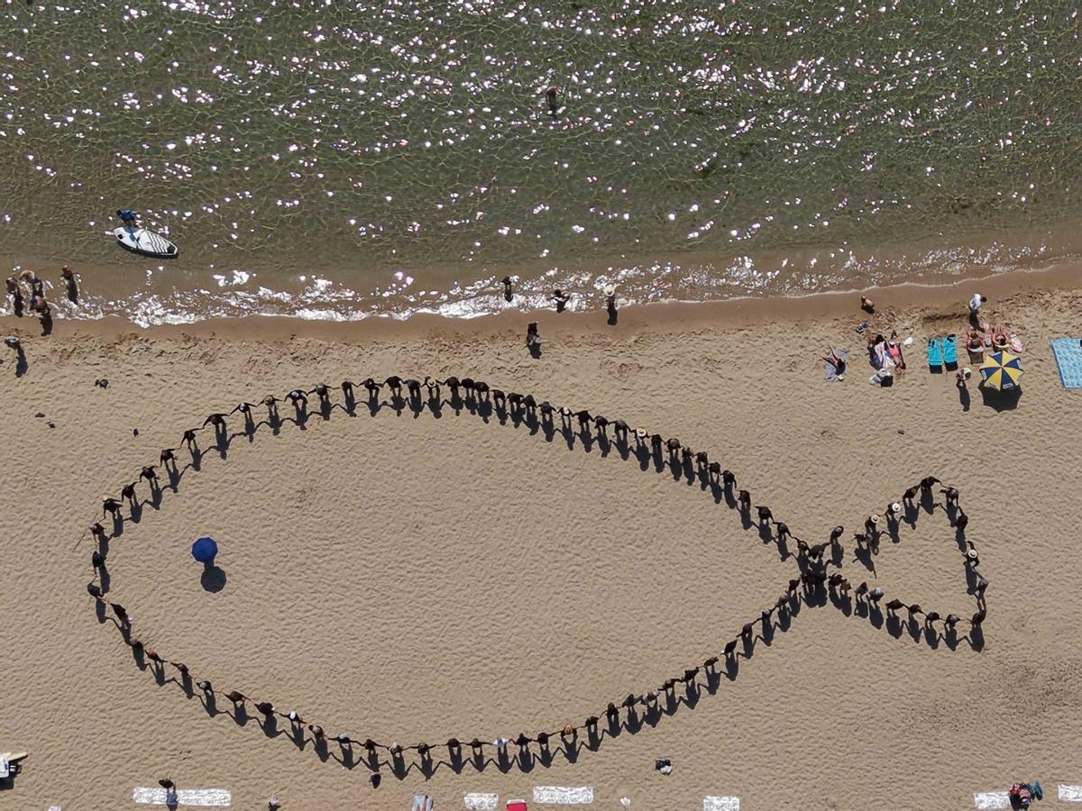 Cadena humana a la cala Montgó el 31 de maig en contra de l'eòlica marina.