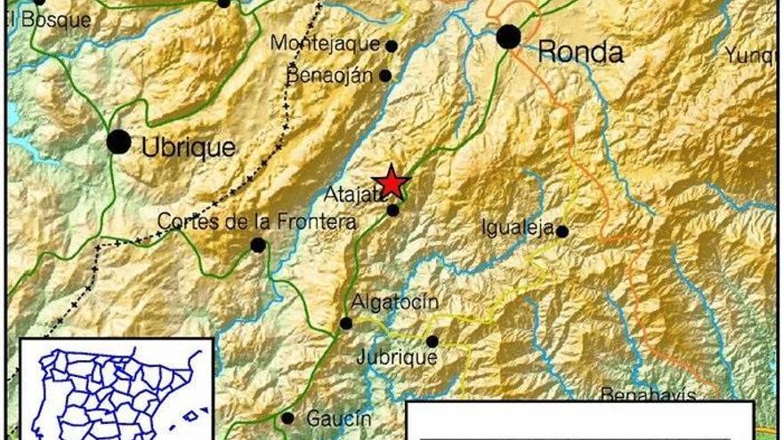El punto donde se ha localizado el epicentro del terremoto.