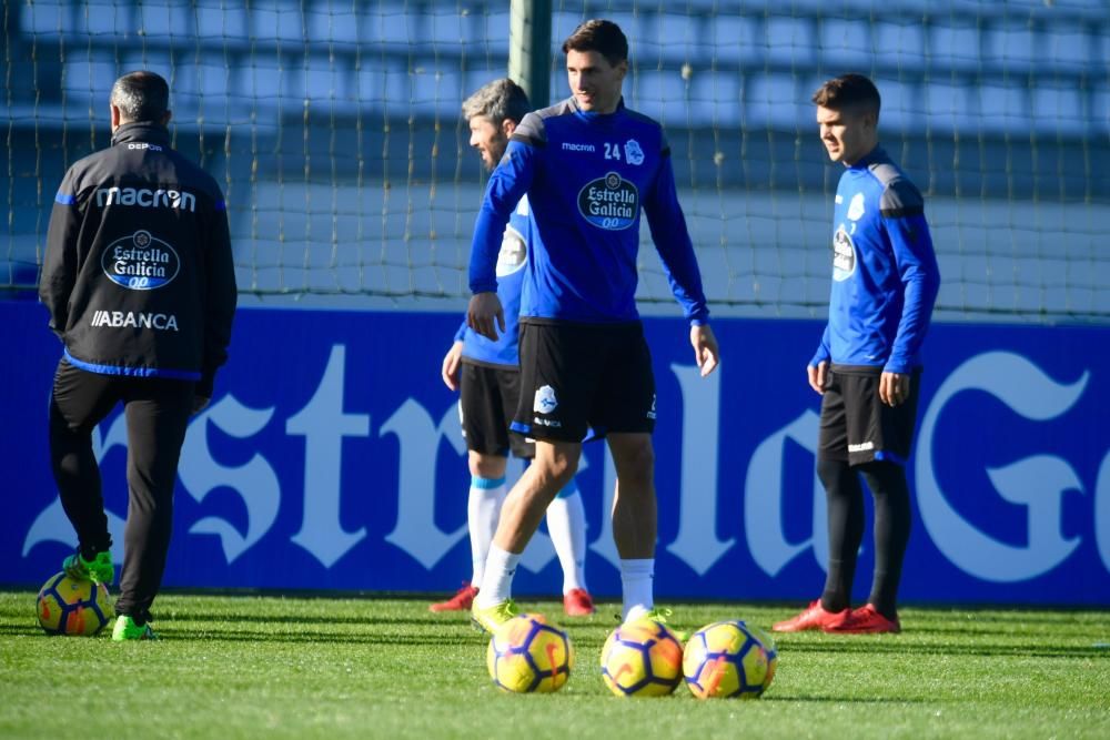 Cristóbal prueba a Valentín, con Juanfran de baja