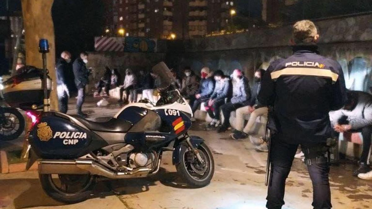 Macrorredada realizada en el parque Delicias, considerado territorio Black Panther, por parte del Cuerpo Nacional de Policía.