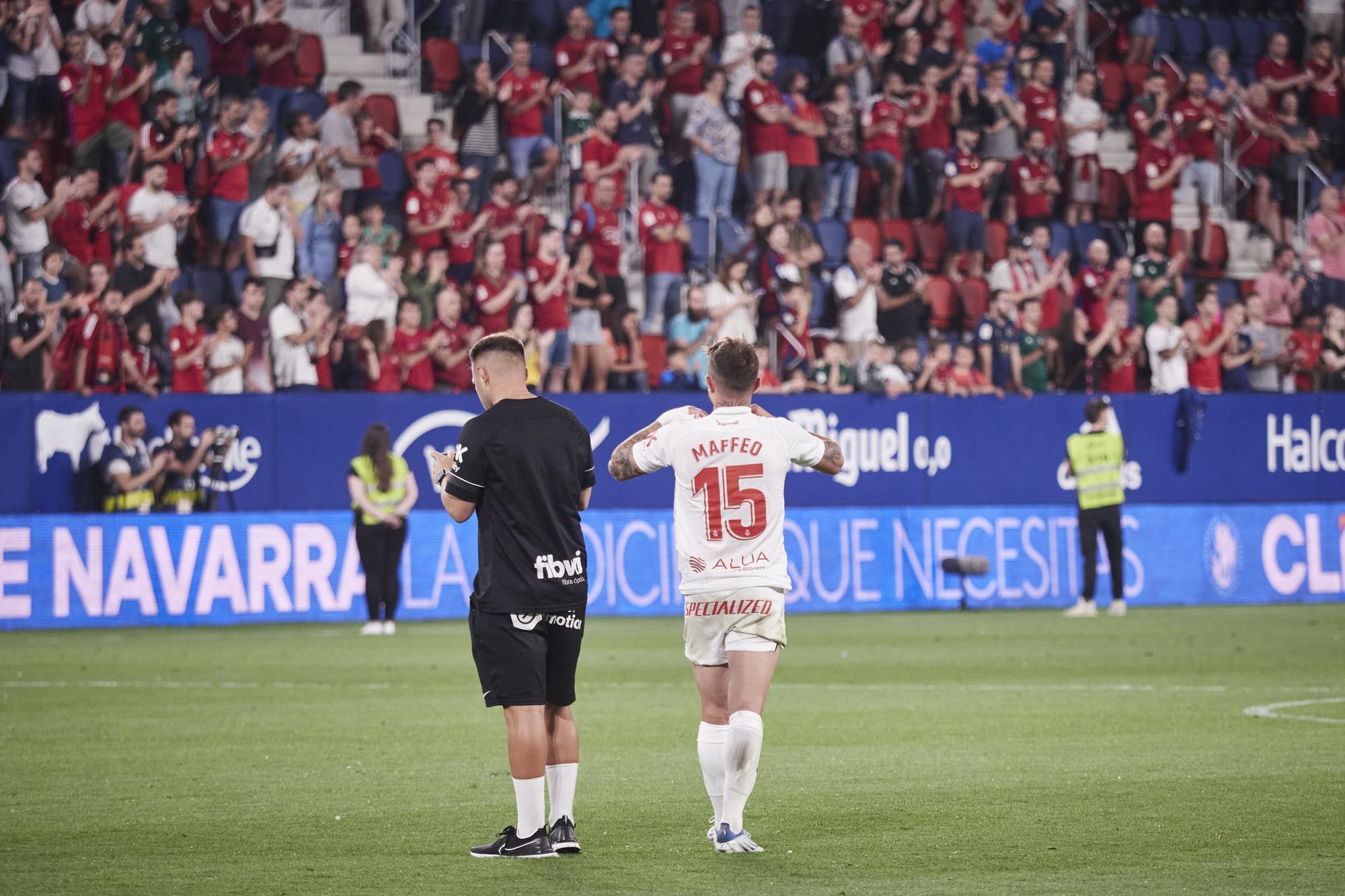 Osasuna-RCD Mallorca: Las fotos de la alegría desatada de los jugadores del Mallorca al conseguir la permanencia