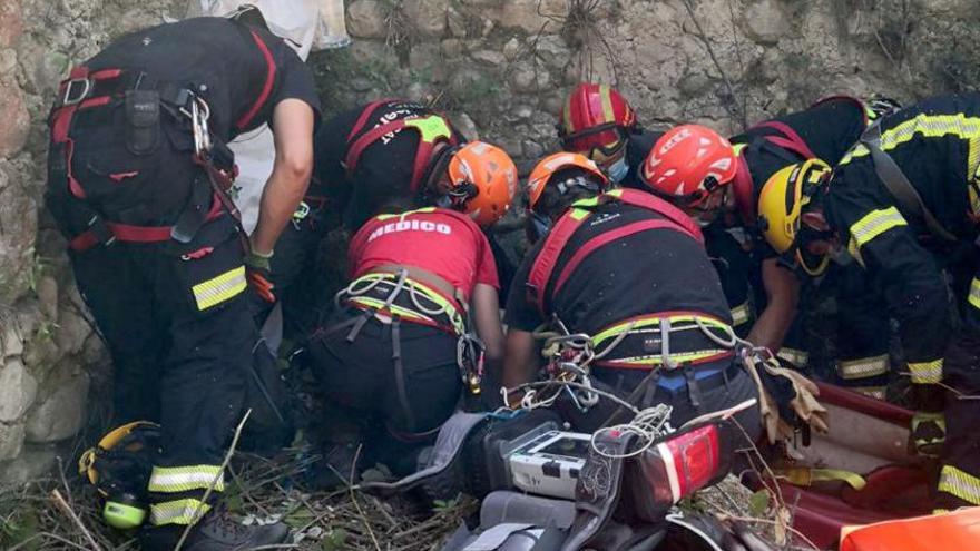 Rescate de un hombre en Benilloba