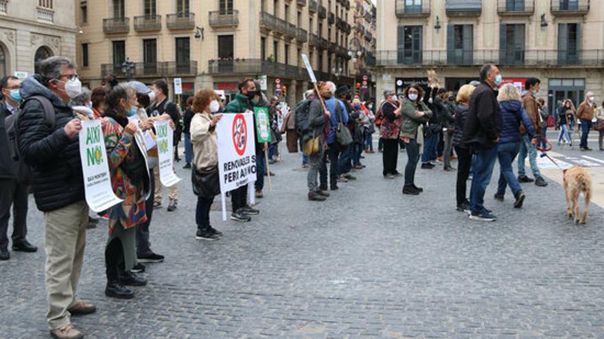 Protesta a Barcelona contra les macroinstal·lacions de renovables el 2 de maig