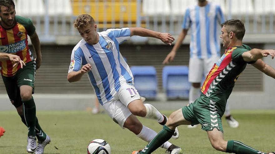 Una imagen del Atlético Malagueño-Castellón