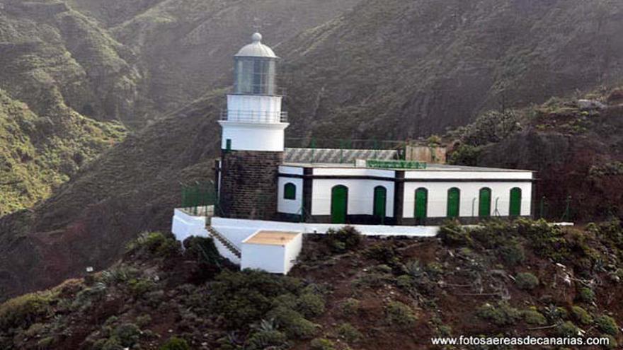 Detalle del Faro de Anaga, en Tenerife, en más antiguo de la provincia tinerfeña.