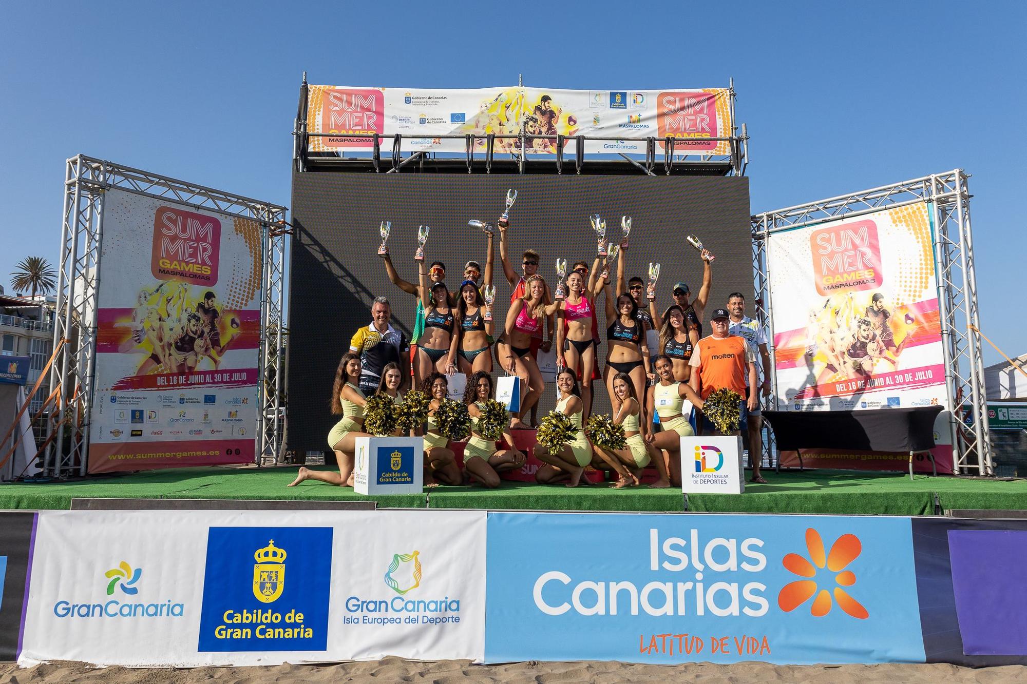 Final del Campeonato de Canarias de vóley playa de los Summer Games Maspalomas