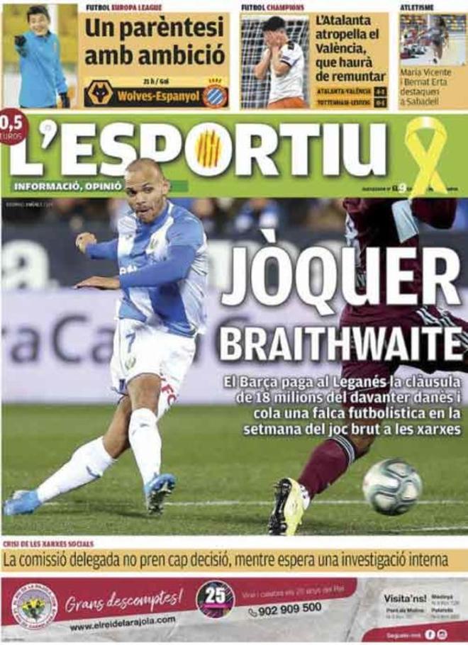 Las portadas del día en la prensa deportiva