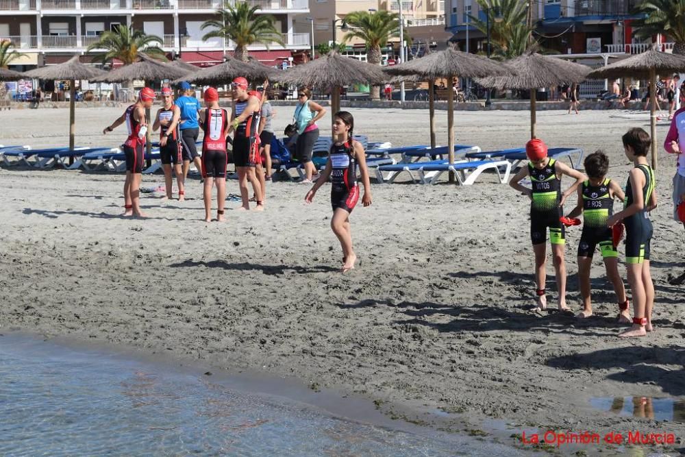 Final de triatlón de Deporte en Edad Escolar