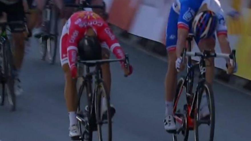 Cimolai supera Bouhanni.